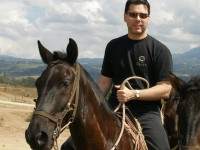 Riding horses in Colombia