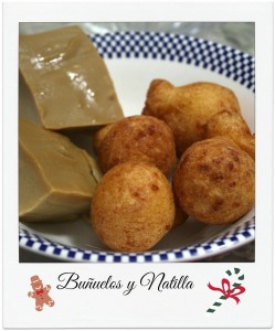 Buñuelos y natilla colombiana